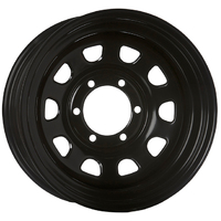 Extreme 4x4 Steel Wheel D-hole 16x8 6/139.7 23N Black 110.1 fit Nissan Pat 6stud