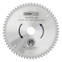 Carbitool Aluminium Cutting 210mm x 80t x 30mm Trade Blade MNF21080T30MM