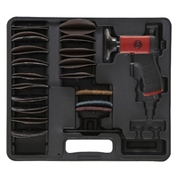 CP7202D Pistol Grip Mini Disc Rotary Sander Kit w/ CP7202 Tool & Accessories