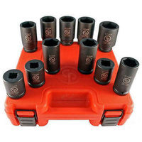 Chicago Pneumatic 3/4" Drive 11 Piece Truck Deep Impact Socket Set SS6111DWS