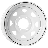 Extreme 4x4 Steel Wheel 16x7 6/139.7 13N White 110.1cb fits 6 Stud Landcruiser