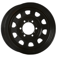 Extreme 4x4 Steel Wheel D-Hole 16x8-3 6/130 20P Black 75.6cb E-Coat for LDV T60