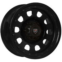 Extreme 4x4 Steel Wheel D-Locker 16x8-3 6/130 20P Black 75.6cb for LDV T60 + Cap