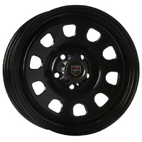 Extreme 4x4 Wheel D-Hole 17x8 5/120 20P Black 65.1 fit VW Amarok T5 Van + Cap