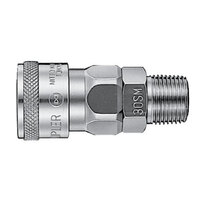 Genuine Nitto Kohki 40SM Hi-Cupla Socket with 1/2" BSP Male Thread GTSI08NH40SM