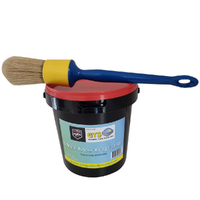 GTS Premium Black Mounting Paste Wax 1L w/ Plastic Brush - Germany GTSR12492WP