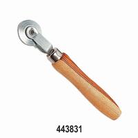 Tyre Repair Serated Patch Roller Stitcher Tool Durable Wooden Handle 38x3mm