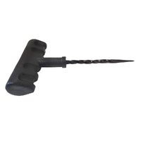 Reamer / Rasp - Tyre Repair Plug Tool With Black Plastic Handle and 4" Open Eye Needle