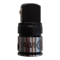 Dual Action DA23 1/4" Female to 3/8" Male Impact Socket Adaptor Steel 4901026B