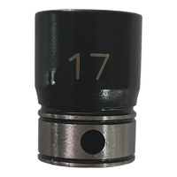 Dual Action 3/8" Drive 6pt 7mm to 22mm Size Range Thin-Wall Impact Socket Steel