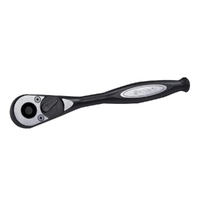 Dual Action 140mm 1/4" Drive Ratchet Handle w/ Quick Change Chuck Black 5707910