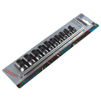 Dual Action 10pcs Metric Standard Socket Set 3/8" Drive 6pt 7mm to 19mm 10141001