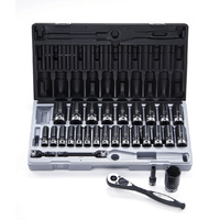 Dual Action 29pce Metric Deep Socket Set 1/2" Drive 6-Point 10mm - 36mm 11242901
