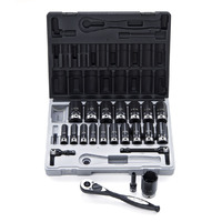 Dual Action 22pcs Fractional Deep Socket Set 1/2" Dr 6pt 3/8" - 1-1/2" 13242201