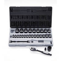 Dual Action 29pce Metric Standard Socket Set 1/2" Drive 12pt 7mm - 22mm 14242901