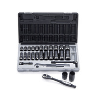 Dual Action 27pce Fractional Impact Socket Set 3/8" Dr 12pt 5/16 to 1" 16142701