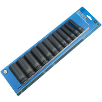 Action 12pc 1/2" Dr 5/16" to 1" 6-pt Imperial Deep Impact Socket Set 600221201