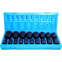 Action 18pc 3/4" Dr 3/4" to 2" 6pt Imperial Standard Impact Socket Set 600401801