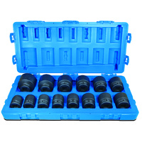 Action 14pc 1" Dr. Metric Standard Impact Socket Set 6-Point 27mm-65mm 605501402
