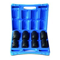 Action 8pc 1" Drive Metric Deep Impact Socket Set 6-Point 27mm - 41mm 605520801