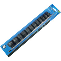 Action 12pc 3/8" Drive 6pt 8mm-22mm Metric Standard Impact Socket Set 611101201