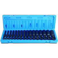 Action 32pc 3/8" Drive 6-Pt Metric Standard & Deep Impact Socket Set 611103201