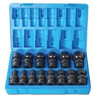 Action 14pc 1/2" Drive 6pt Imperial & Universal Standard Impact Socket 622201401