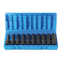 Action 10pc 3/8" Drive 6-Point Metric Universal Deep Impact Socket Set 623111001