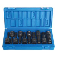Action 10pc 1/2"Dr Imperial/Impact Ball End Hex Driver Alloy Steel Set 6482G1001