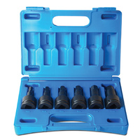 Action 6pc 3/4 Drive 12mm - 24mm Metric Impact Hex Driver Steel Set 69543061