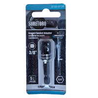 Suretorq Adapter With Steel Ball Retainer 1/4"Hex Male X 3/8" Sq 50mm 0182-0138