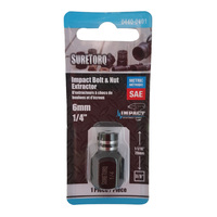 Suretorq Impact Bolt & Nut Extractor Socket 1/4" 6mm x 3/8" SQ Drive 04400101
