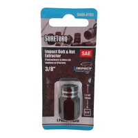Suretorq Impact Bolt & Nut Extractor Socket 3/8" x 3/8" Square Drive 04400103