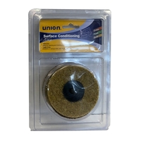 Union 3pc Abrasive Fibre Disc Quick Loc 80 Grit 75mm Brown WSP-30G3 5183122
