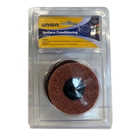 Union 3pc Abrasive Fibre Disc Quick Loc 120 Grit 75mm Red WSP-30G4 5183132