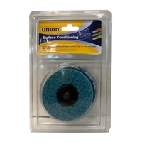 Union 3pc Abrasive Fibre Disc Quick Loc 320 Grit 75mm Blue WSP-30G7 5182152