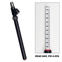 Jamec Pem Tyre Gauge Long Straight Chuck - Dual Scale & Easy to Read 05.3045