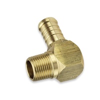 Jamec Pem 12.5mmx3/8" BSP Elbow Right Angled With Barbed End 45.1588 Heavy Duty