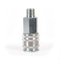 Jamec Pem Coupling 1/4" & 3/8" BSP Male Thread Steel - Euro/CEJN Equiv.