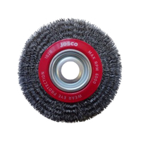 Josco Multi-Bore Crimped Wheel Brush 150 x 22mm for Surface Prep, Rust Etc. 102B