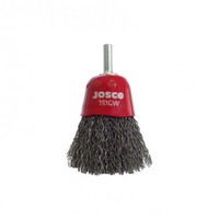 Josco 60mm Heavy Duty Spindle-Mounted Crimped Cup Brush for Surface Preparation
