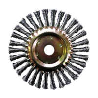 Josco Multi-bore Twistknot Wheel Brush 200 x 13mm - 0.50mm Wire Heavy Duty 173B