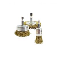 Josco Brumby 3 Piece Wire Brush Kit for Deburring, Rust & Paint Removal BRUKIT3