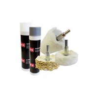 Josco 5 piece Jumbo Metal Polishing Kit for Alu Brass Steel Copper Etc. JMPKIT5