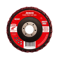 Josco 115mm Poly Flap Disc Medium for Smooth Steel Aluminium Finishing JPD115M