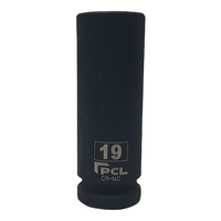 19mm 1/2" Dr Chrome Molybdenum 6PT Deep Impact Socket Individual PCL
