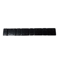 Black Stick-On Wheel Balance Weights- 5/10 Gram Steel (Fe) - Box/ 100 Strips