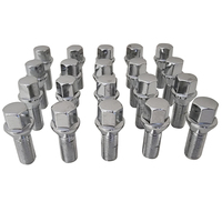 20 x 12x1.5mm Chrome Wheel Lug Bolts 28mm Thread Length For Aftermarket Alloys