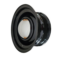 Black Smoothie 15x6 5/108 6P Early for Holden EK HT HK HG 65.1CB Steel Wheel