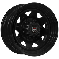 Extreme 4x4 Steel Wheel 15x7" 6/139.7 10P Black 106.1cb fits 6 Stud Hilux + Cap